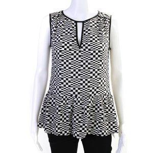Trina Turk Silk Sleeveless Blouse Top XL